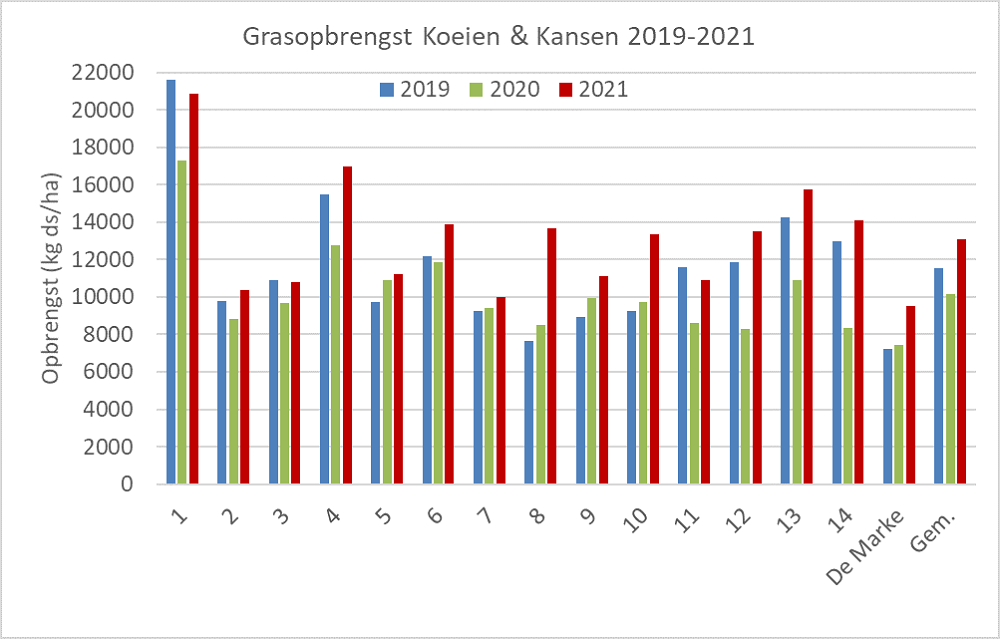 Fors meer gras in 2021 voor Koeien & Kansen-bedrijven