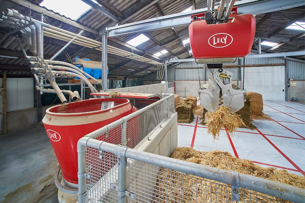 Lely Vector Het voer blijft koel, dat scheelt in de drogestofopname